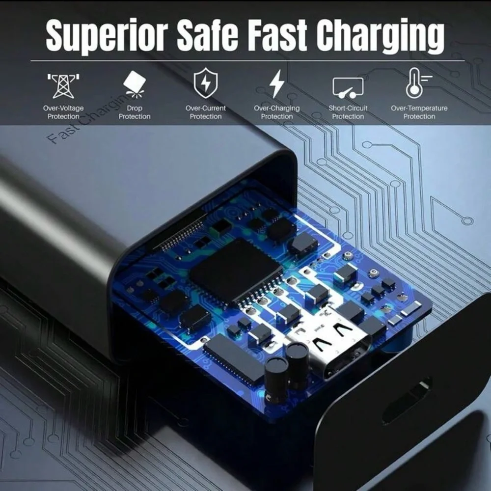 ⚡ 45W Fast Charger Type-C with USB-C Cable-Compatible with iPhone 15/16 Samsung